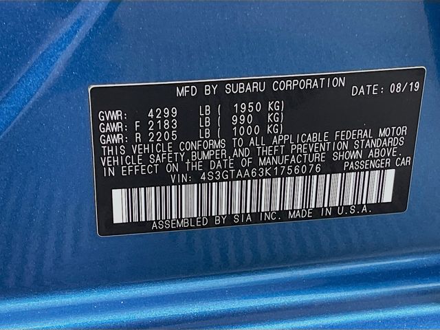 2019 Subaru Impreza Base Image 29 of 30