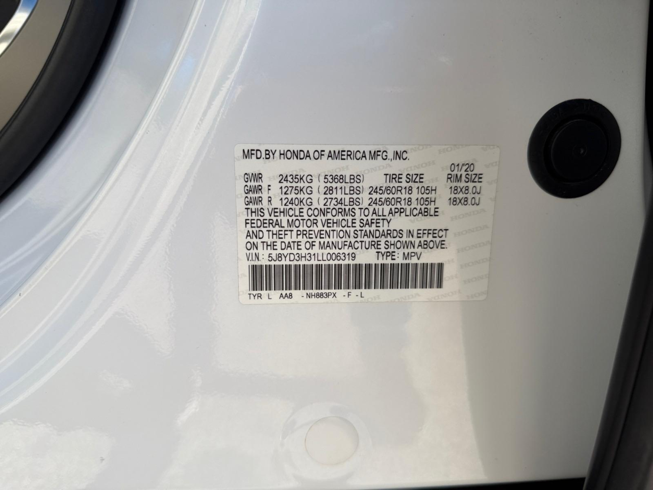 2020 Acura MDX Base Image 27 of 31