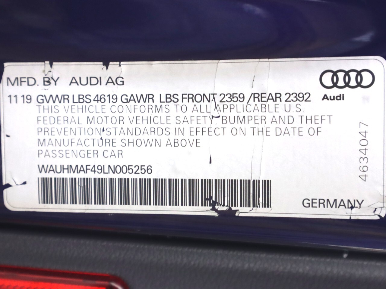 2020 Audi A4 Premium Plus Image 31 of 42