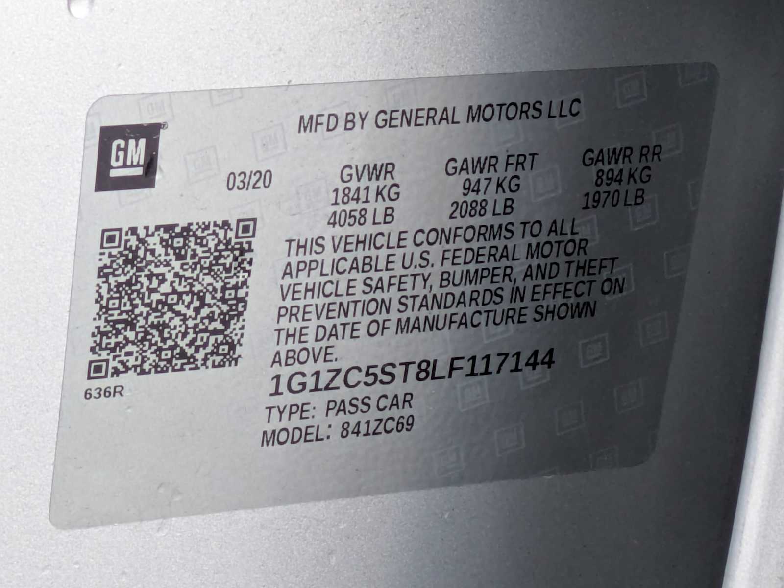 2020 Chevrolet Malibu LS Image 24 of 30