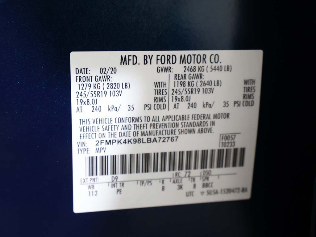 2020 Ford Edge Titanium Image 46 of 65