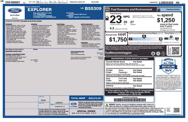 2020 Ford Explorer XLT Image 33 of 43