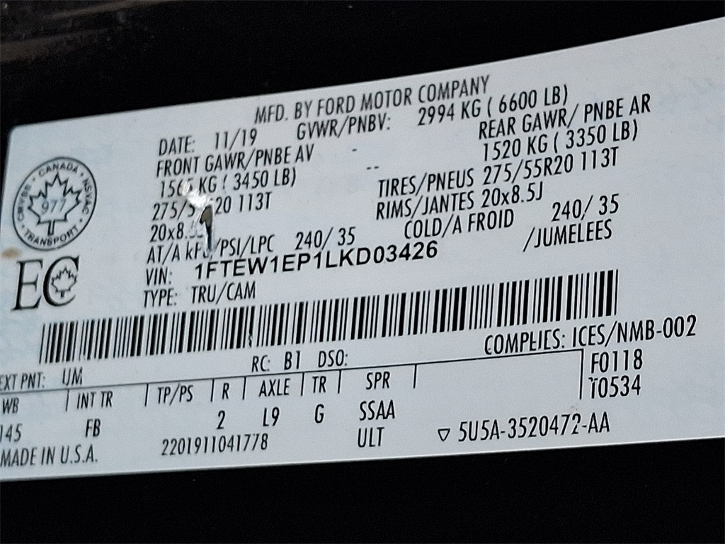 2020 Ford F-150 Image 25 of 30