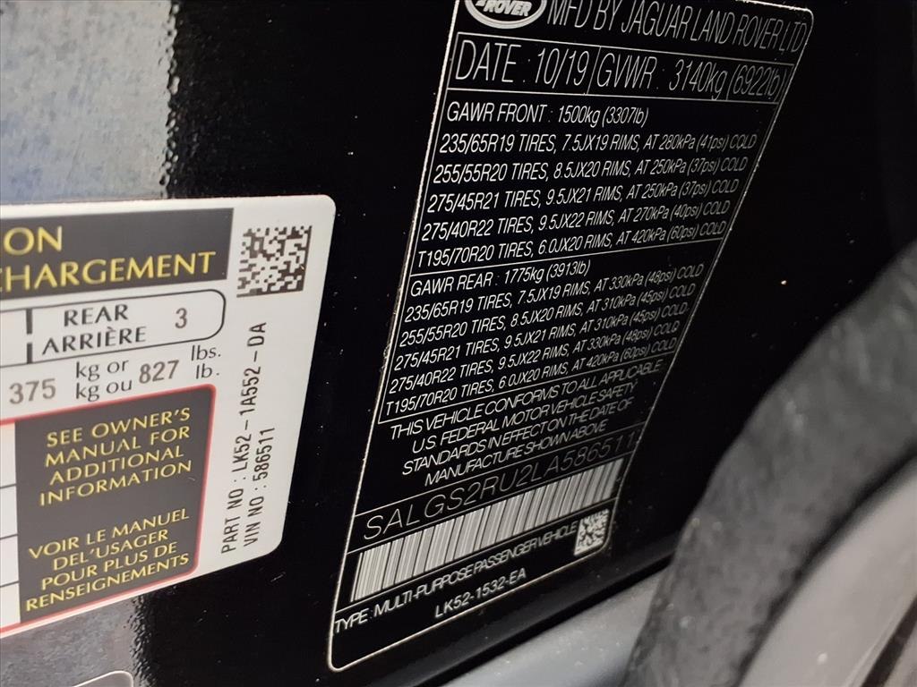 2020 Land Rover Range Rover HSE Image 19 of 20