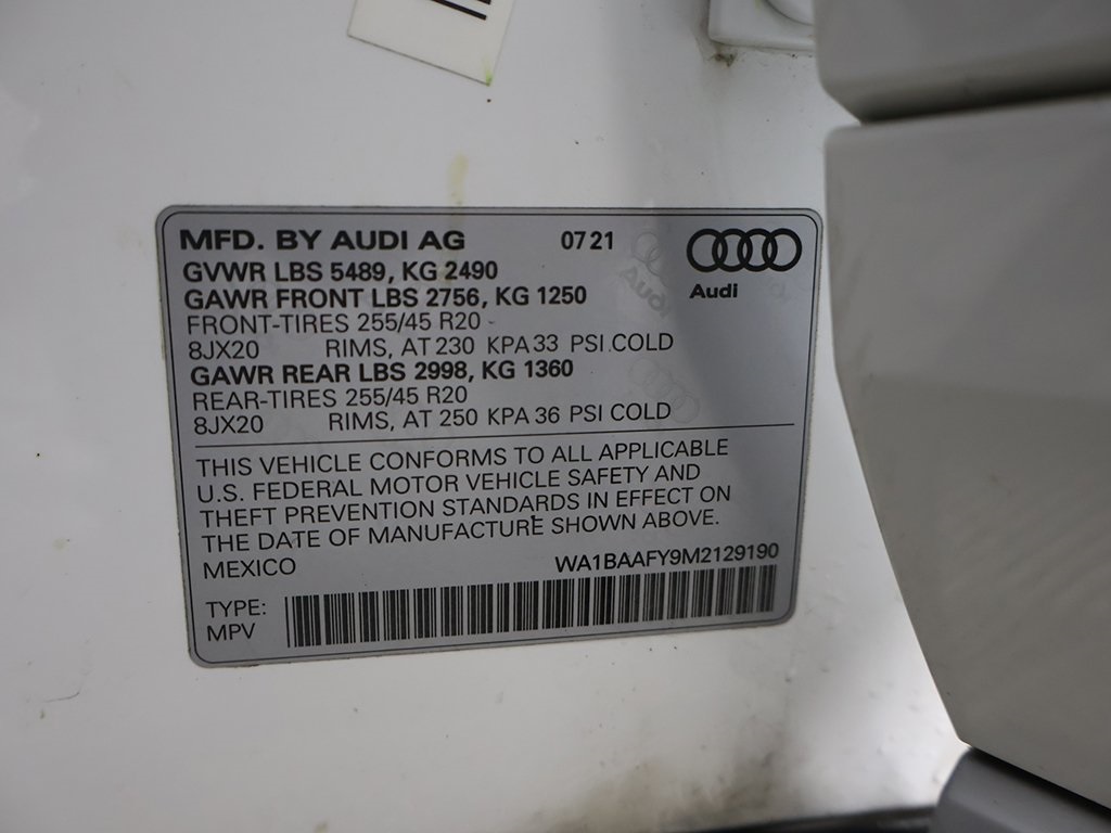 2021 Audi Q5 Premium Plus Image 44 of 56