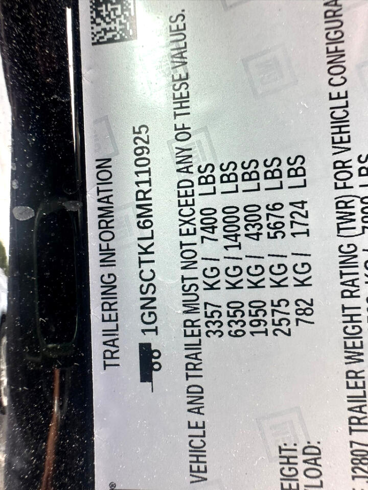 2021 Chevrolet Tahoe High Country Image 16 of 17