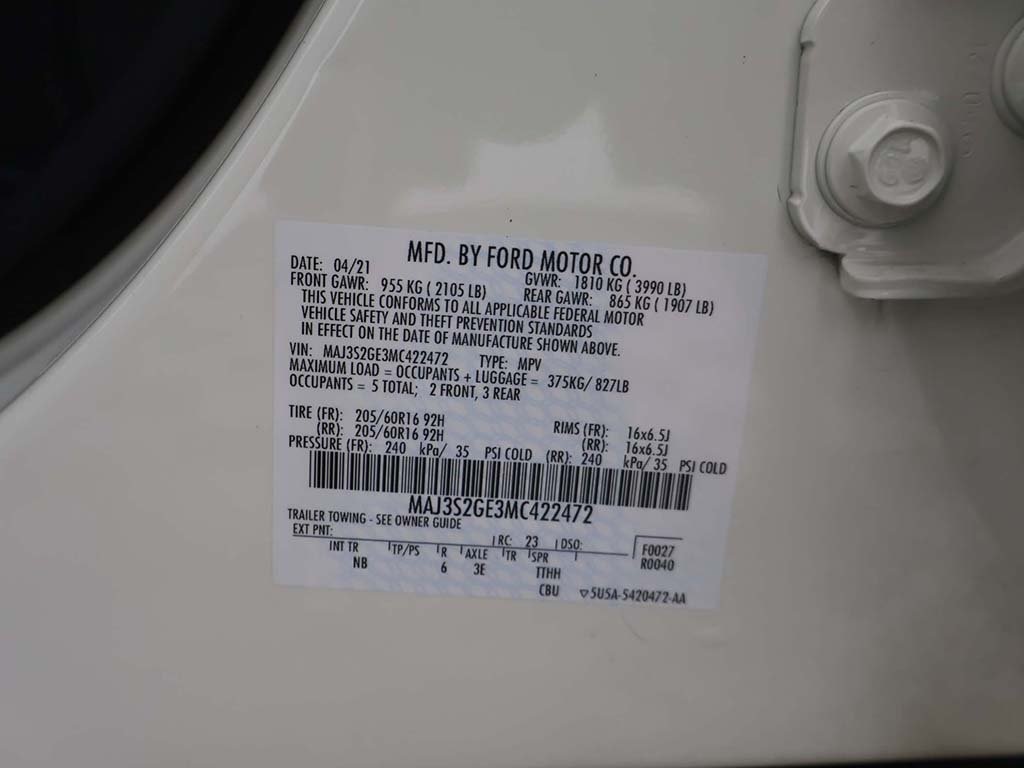 2021 Ford EcoSport SE Image 38 of 56