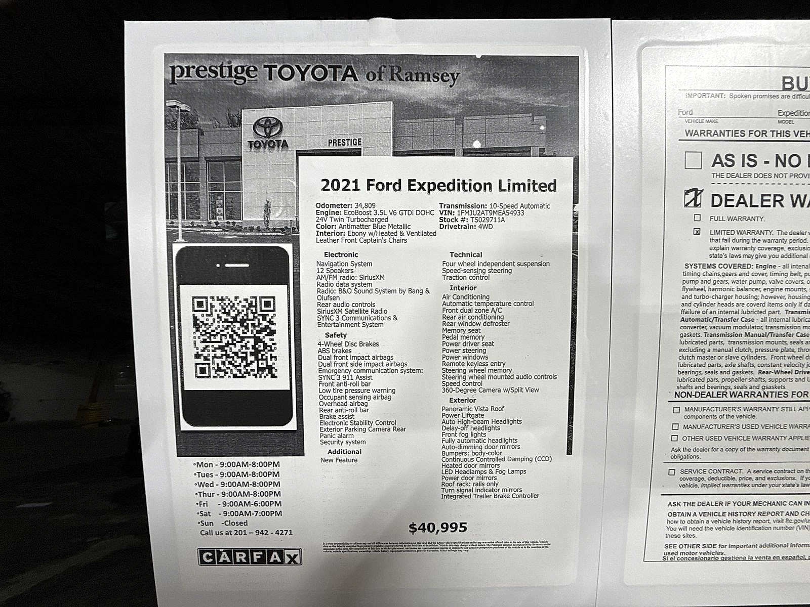 2021 Ford Expedition Limited Image 30 of 37