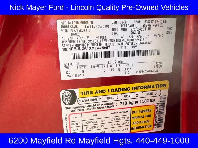 2021 Ford Expedition Limited Image 22 of 29