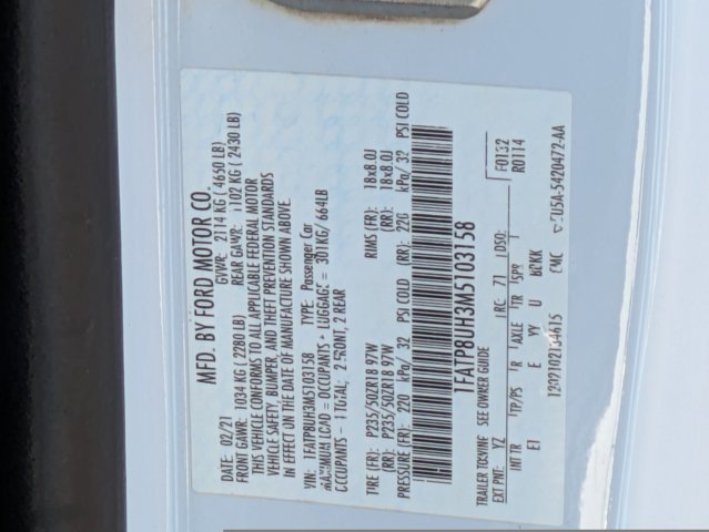 2021 Ford Mustang EcoBoost Premium Image 27 of 31