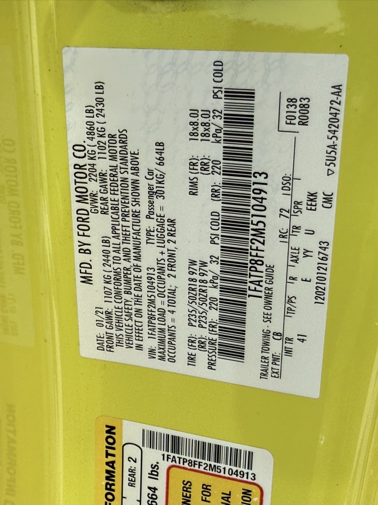 2021 Ford Mustang GT Premium Image 25 of 31