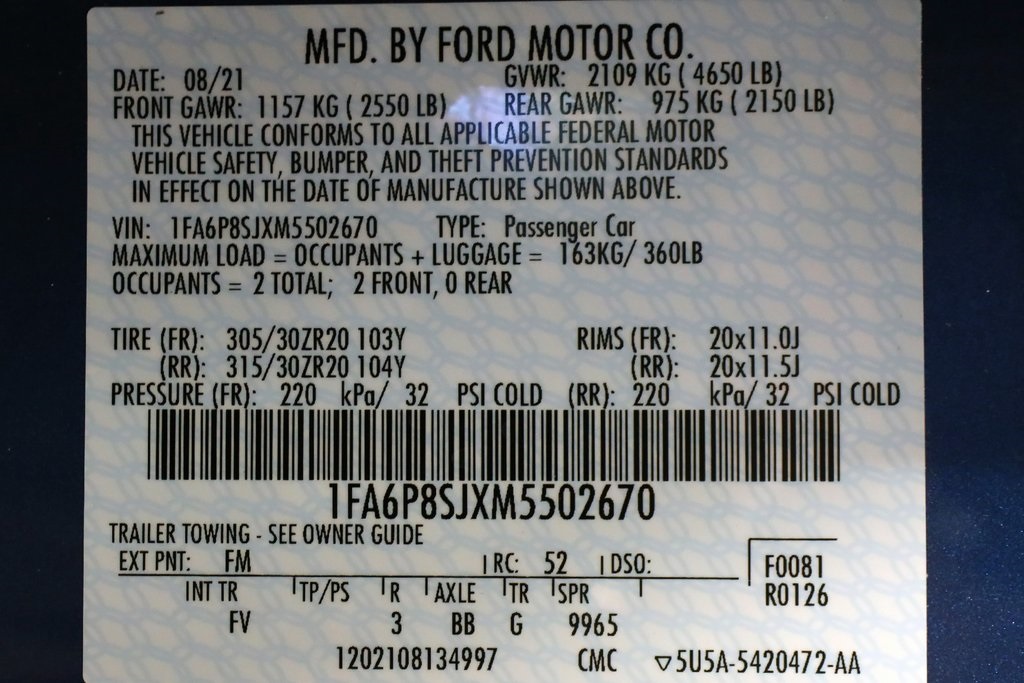 2021 Ford Mustang Shelby GT500 Image 35 of 51