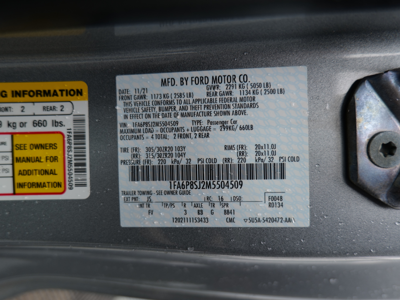 2021 Ford Mustang Shelby GT500 Image 83 of 100