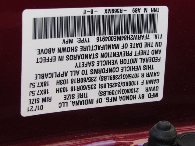 2021 Honda CR-V EX-L Image 33 of 38