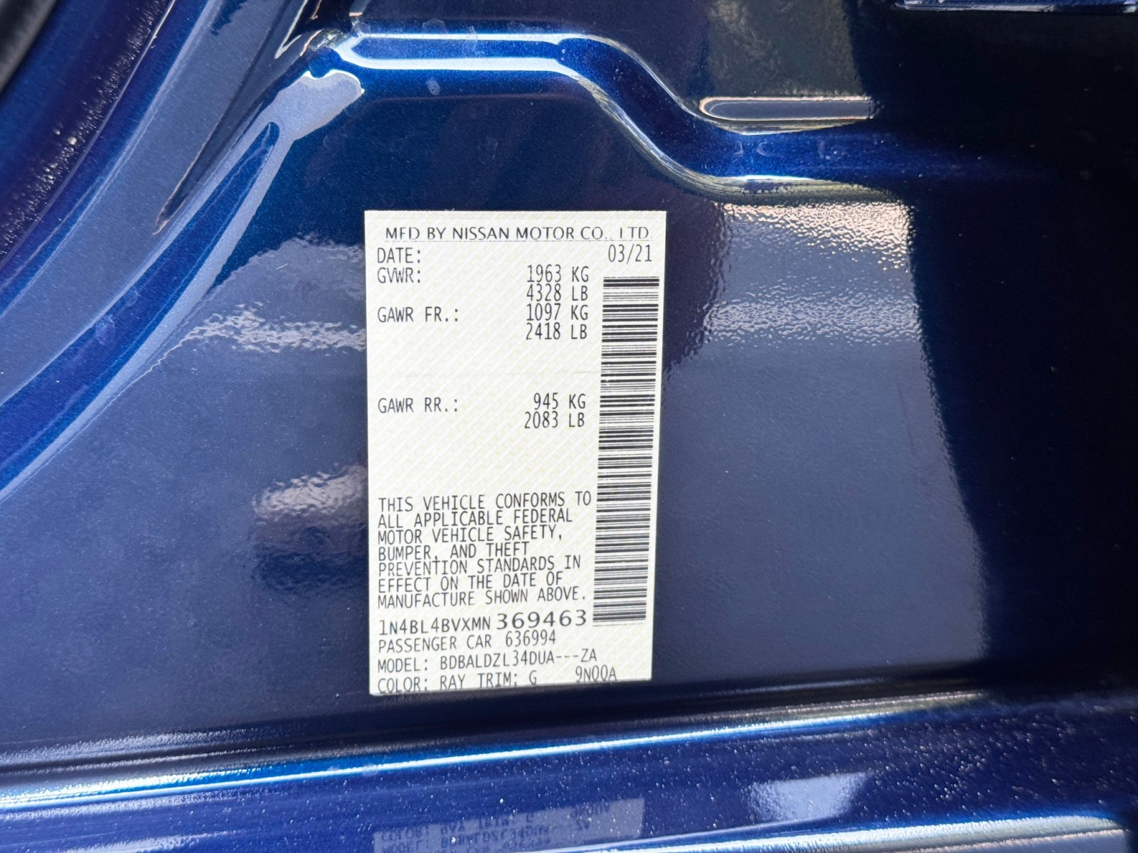 2021 Nissan Altima 2.5 S Image 42 of 47