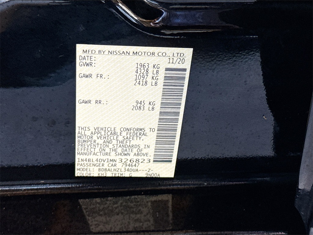 2021 Nissan Altima 2.5 SV Image 25 of 30