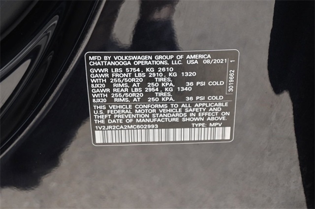 2021 Volkswagen Atlas 3.6L V6 SE Technology Image 24 of 31