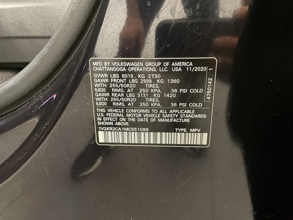 2021 Volkswagen Atlas 3.6L V6 SE Technology Image 39 of 53