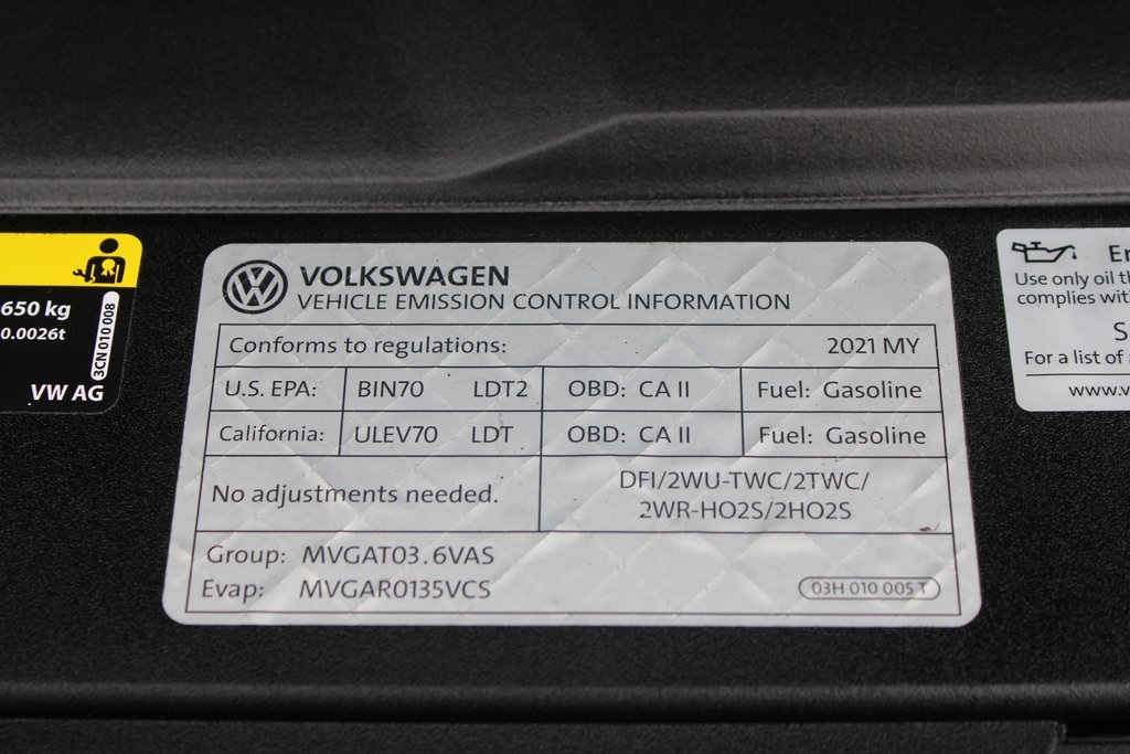 2021 Volkswagen Atlas 3.6L V6 SE Technology Image 40 of 53