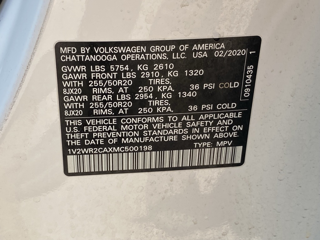 2021 Volkswagen Atlas 3.6L V6 SE Technology Image 24 of 39