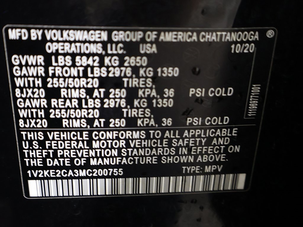 2021 Volkswagen Atlas Cross Sport 3.6L V6 SE Technology Image 41 of 55