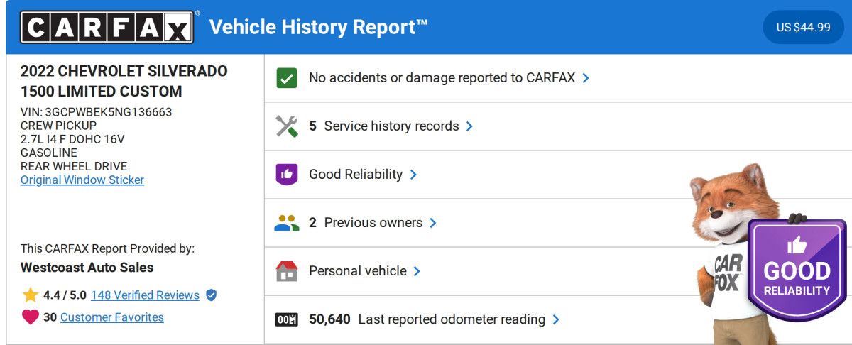 2022 Chevrolet Silverado 1500 LTD Custom Image 29 of 36