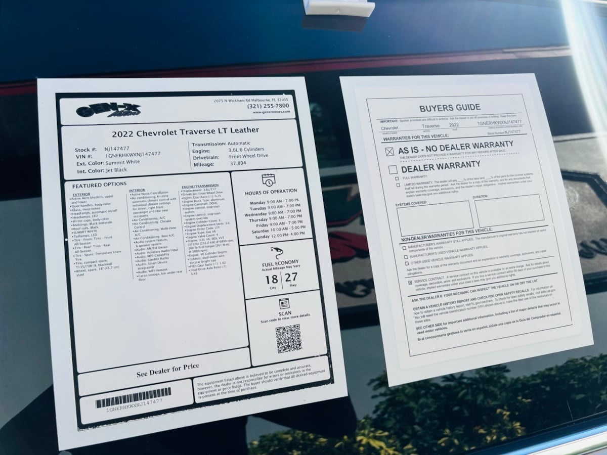 2022 Chevrolet Traverse LT Leather Image 28 of 41