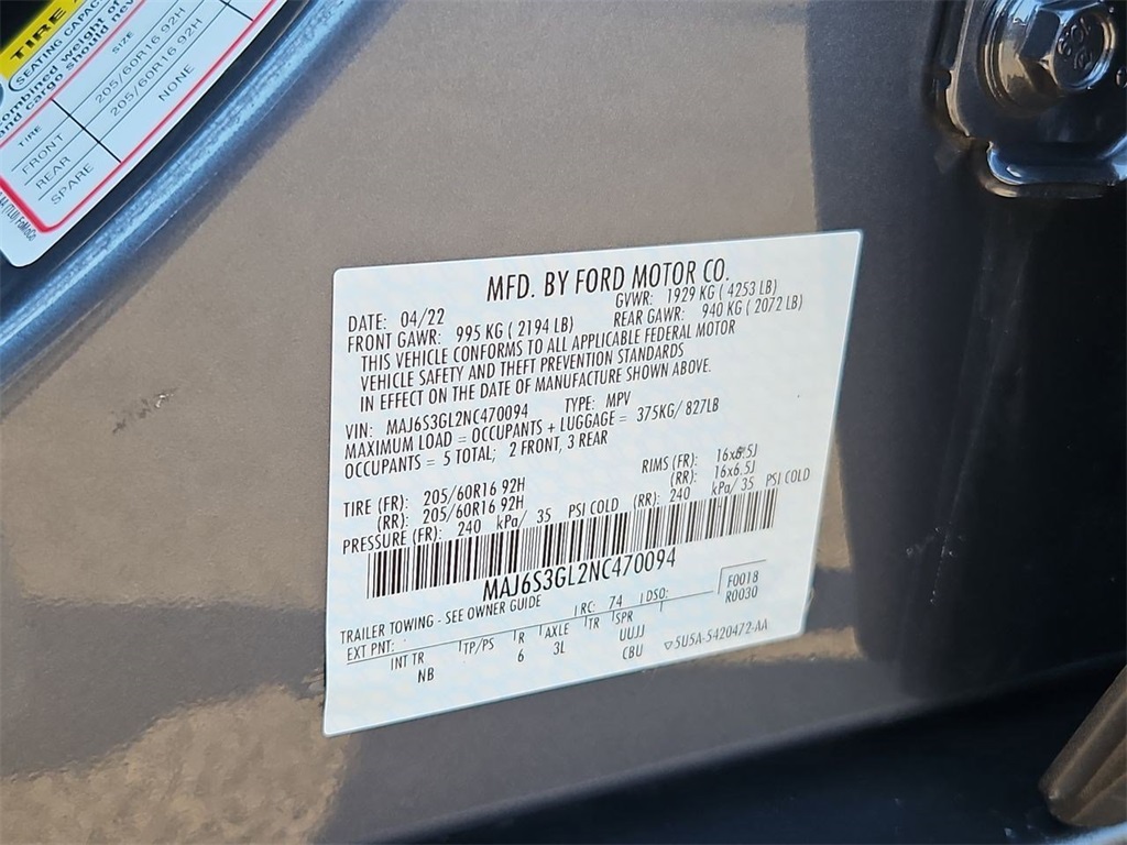 2022 Ford EcoSport SE Image 32 of 37