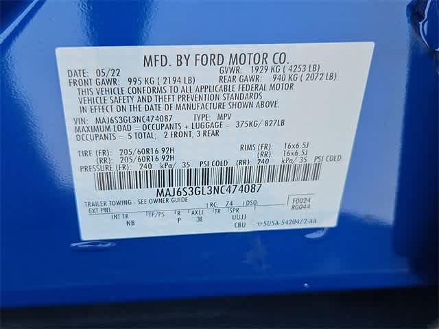 2022 Ford EcoSport SE Image 36 of 43