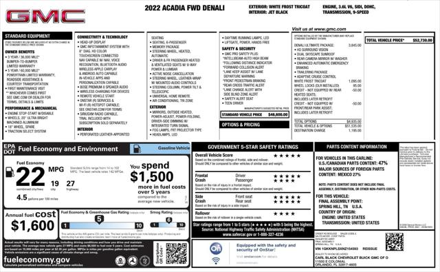 2022 GMC Acadia Denali Image 30 of 35