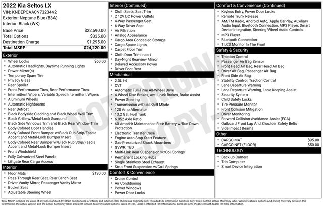 2022 Kia Seltos LX Image 30 of 41