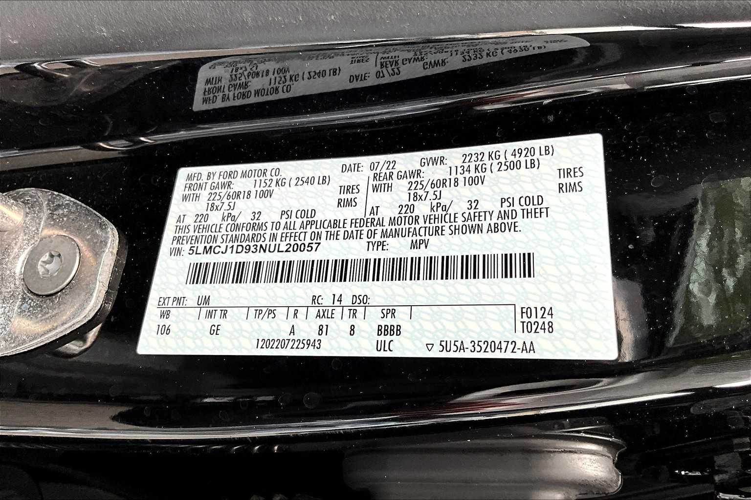 2022 Lincoln Corsair Standard Image 26 of 30