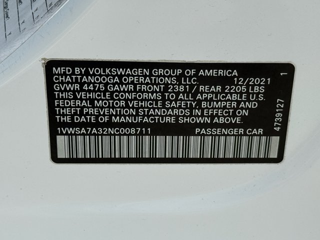 2022 Volkswagen Passat 2.0T SE Image 28 of 35