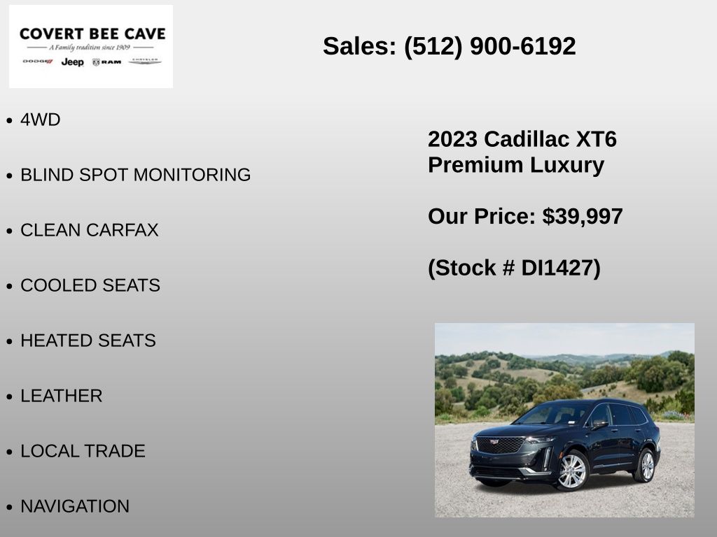 2023 Cadillac XT6 Premium Luxury Image 2 of 37