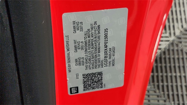 2023 Chevrolet Camaro 1LT Image 24 of 24