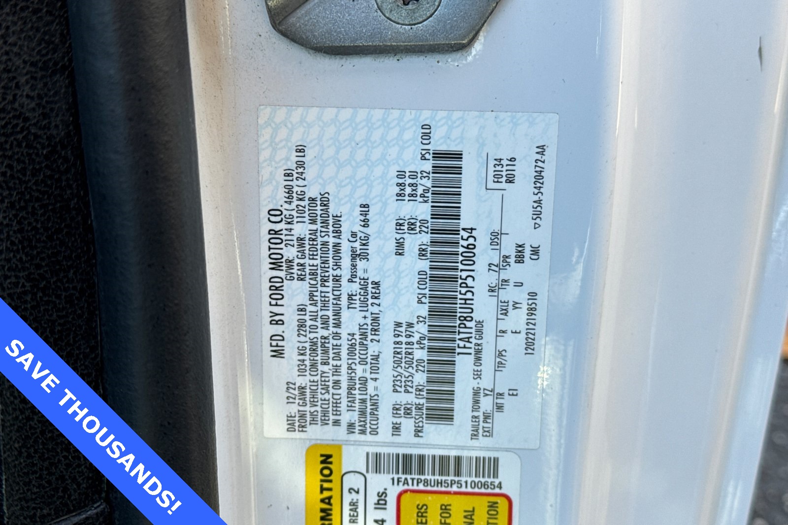 2023 Ford Mustang EcoBoost Premium Image 23 of 34