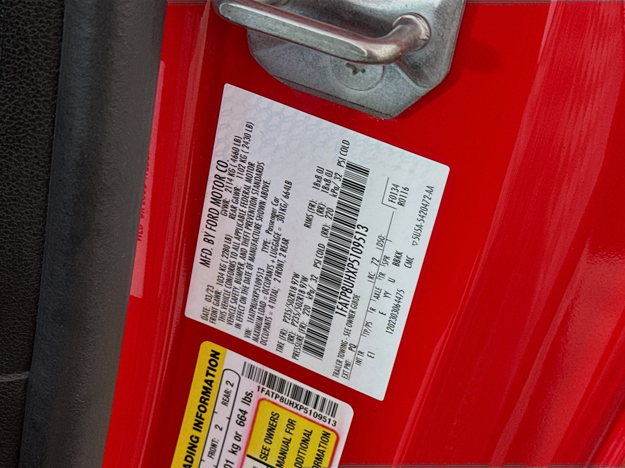 2023 Ford Mustang EcoBoost Premium Image 27 of 29