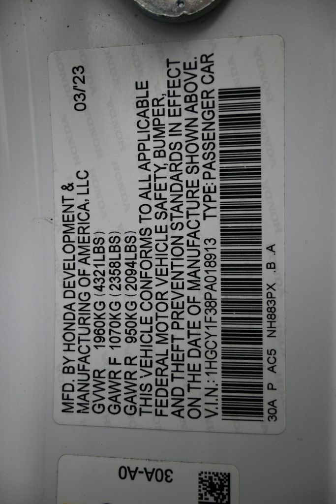 2023 Honda Accord EX Image 43 of 51