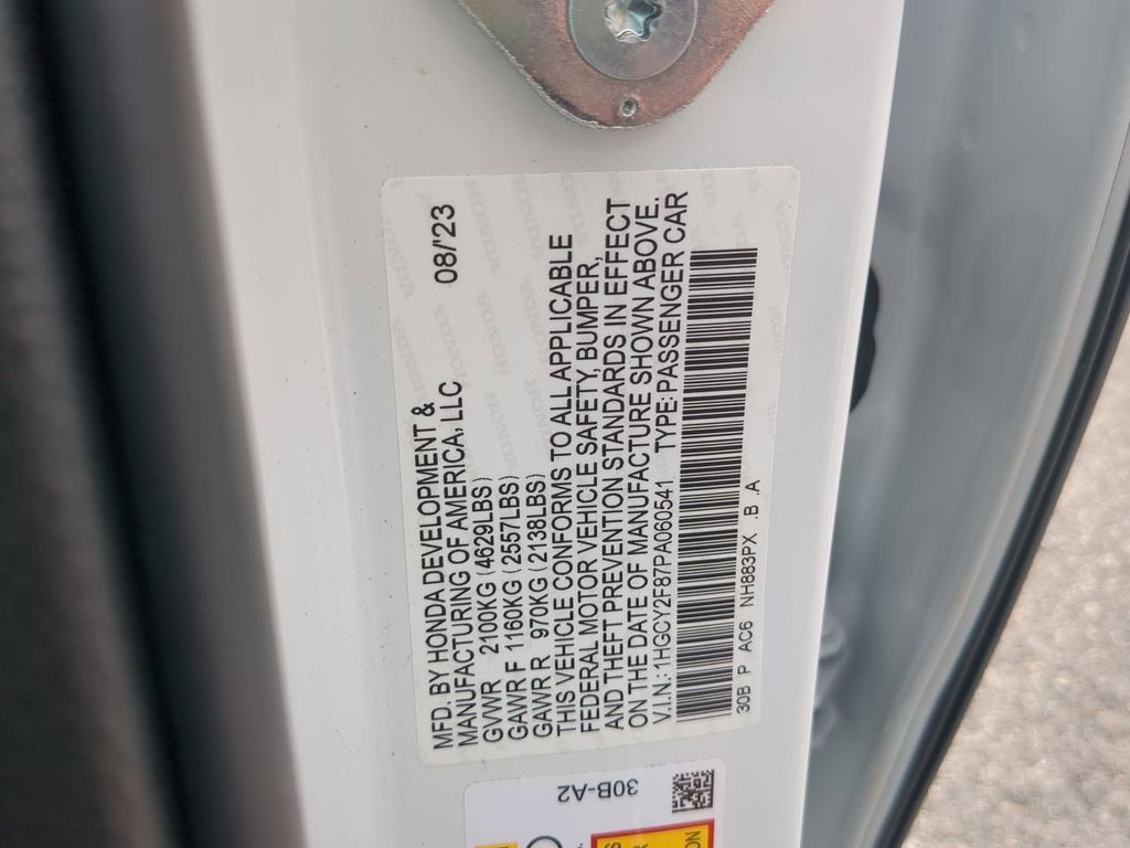 2023 Honda Accord Hybrid Touring Image 25 of 31