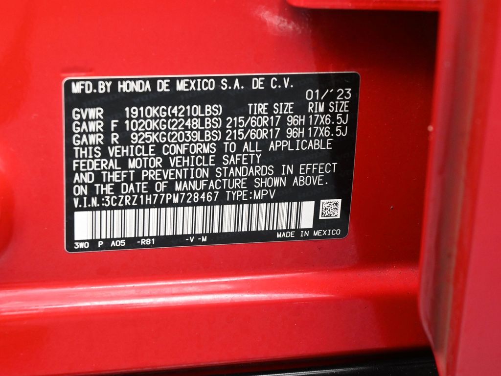 2023 Honda HR-V EX-L Image 64 of 78