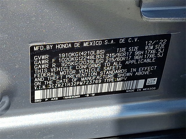 2023 Honda HR-V LX Image 27 of 30