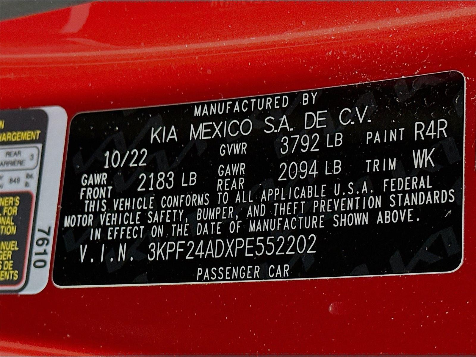 2023 Kia Forte LXS Image 29 of 34