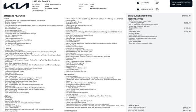 2023 Kia Soul LX Image 26 of 32
