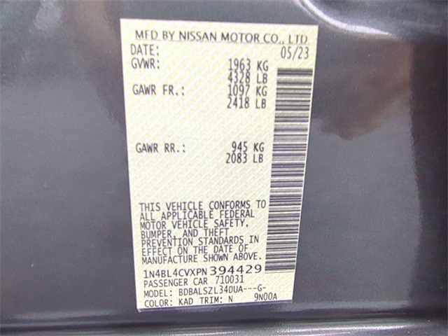 2023 Nissan Altima 2.5 SR Image 22 of 23