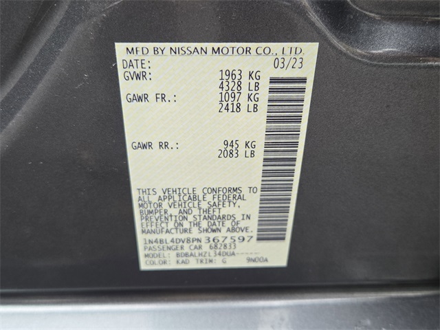 2023 Nissan Altima 2.5 SV Image 25 of 28