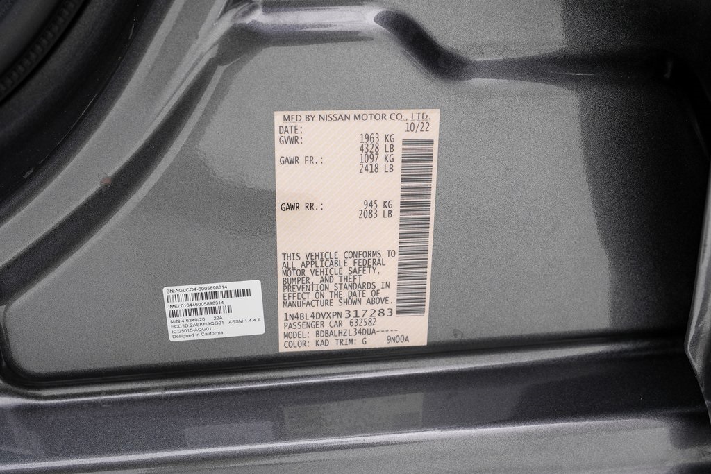 2023 Nissan Altima 2.5 SV Image 55 of 55