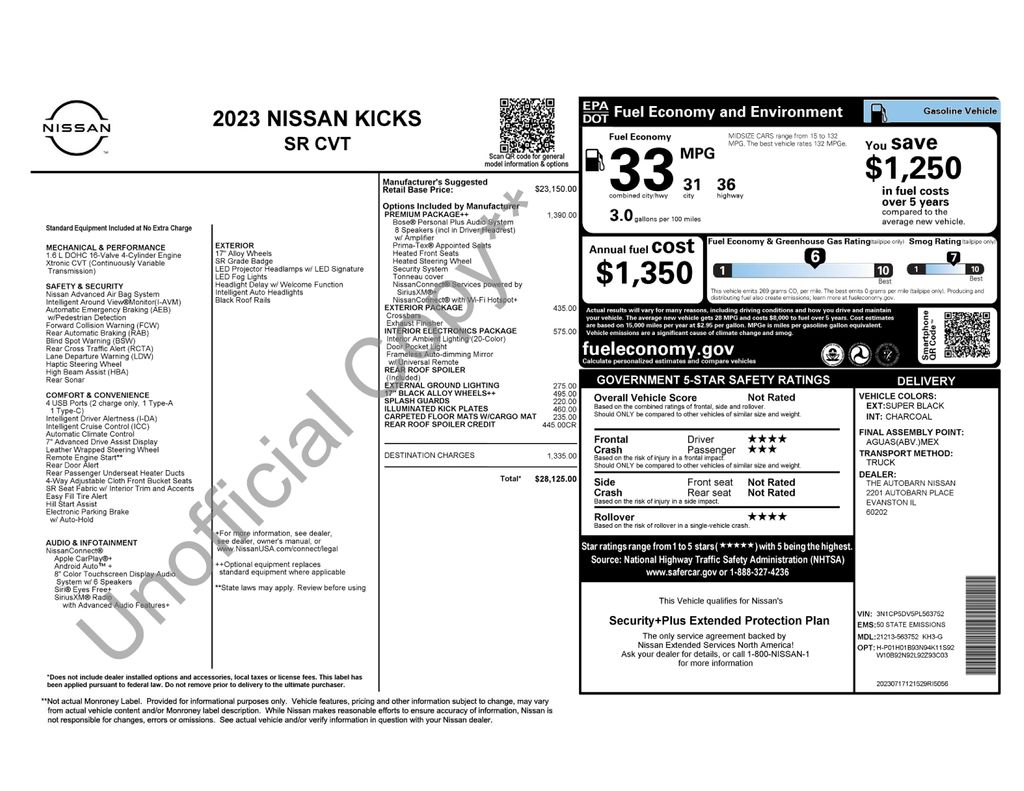 2023 Nissan Kicks SR Image 30 of 33