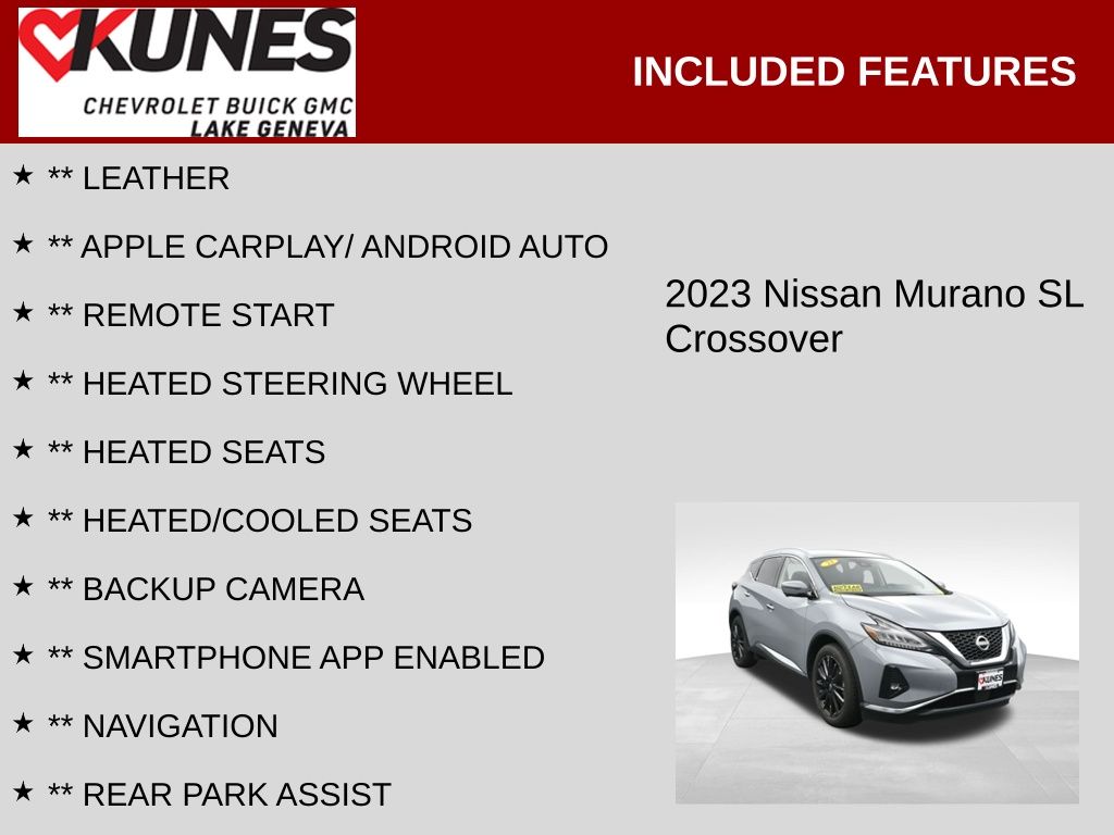 2023 Nissan Murano SL Image 63 of 73
