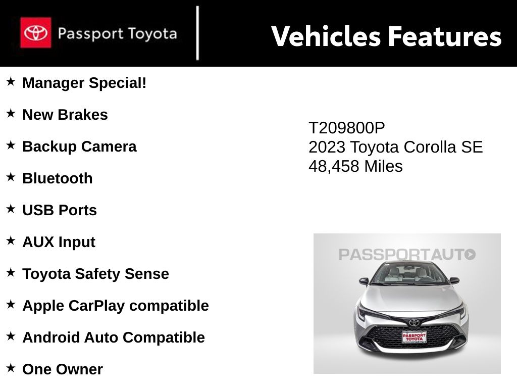 2023 Toyota Corolla SE Image 36 of 42