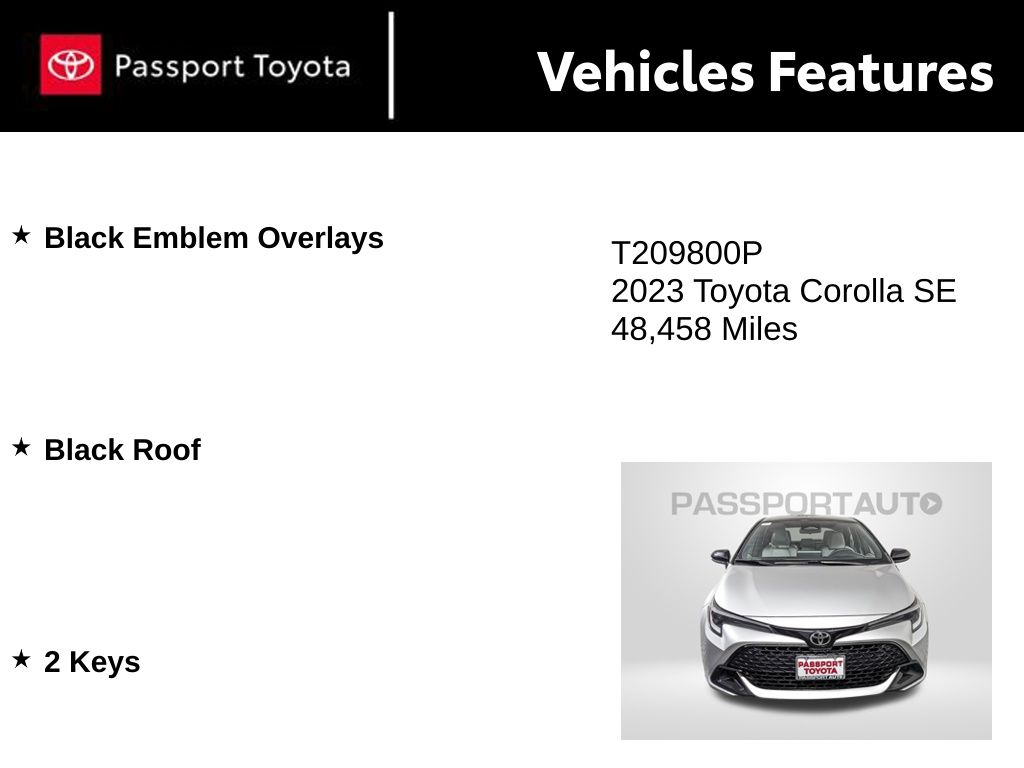 2023 Toyota Corolla SE Image 39 of 42